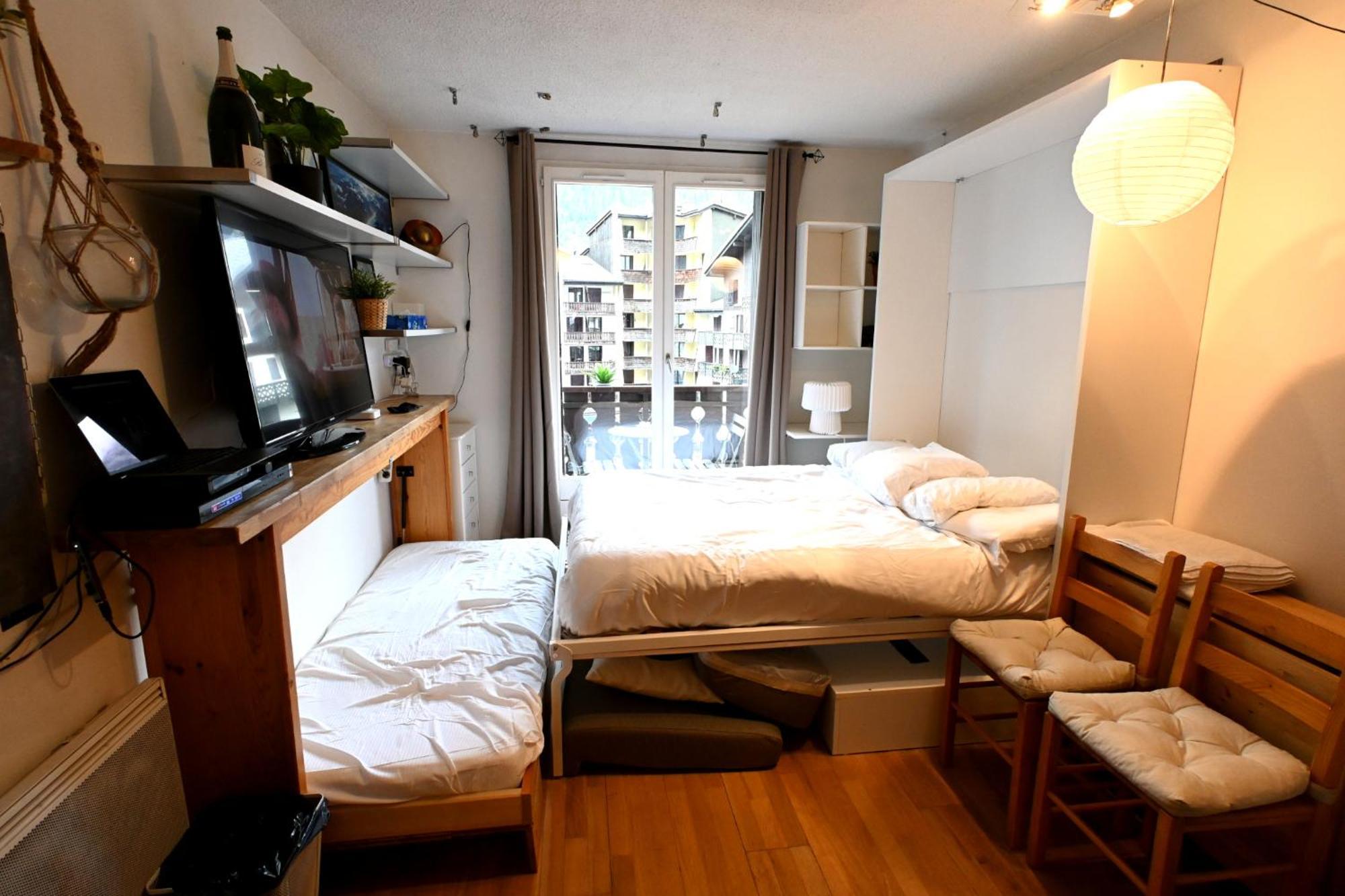 Cozy Chamonix Ski Studio With Mountain Views 外观 照片